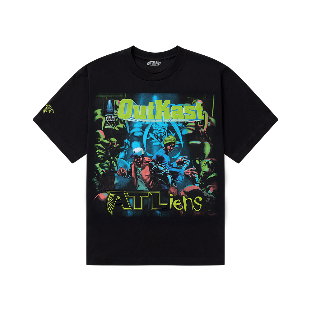 Outkast x Atlanta Falcons 30th Anniversary ATLiens Album Cover T-shirt