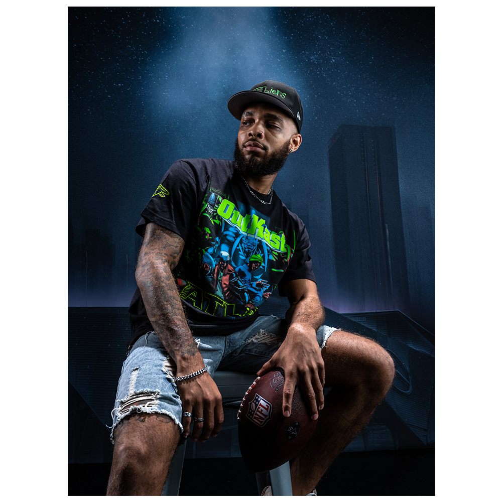 Outkast x Atlanta Falcons 30th Anniversary ATLiens Album Cover T-shirt